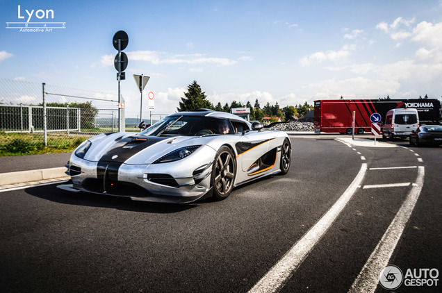 Almost all copies of the Koenigsegg One:1 are spotted