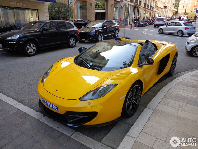 Jenson Button's McLaren MP4-12C Spider looks great in yellow